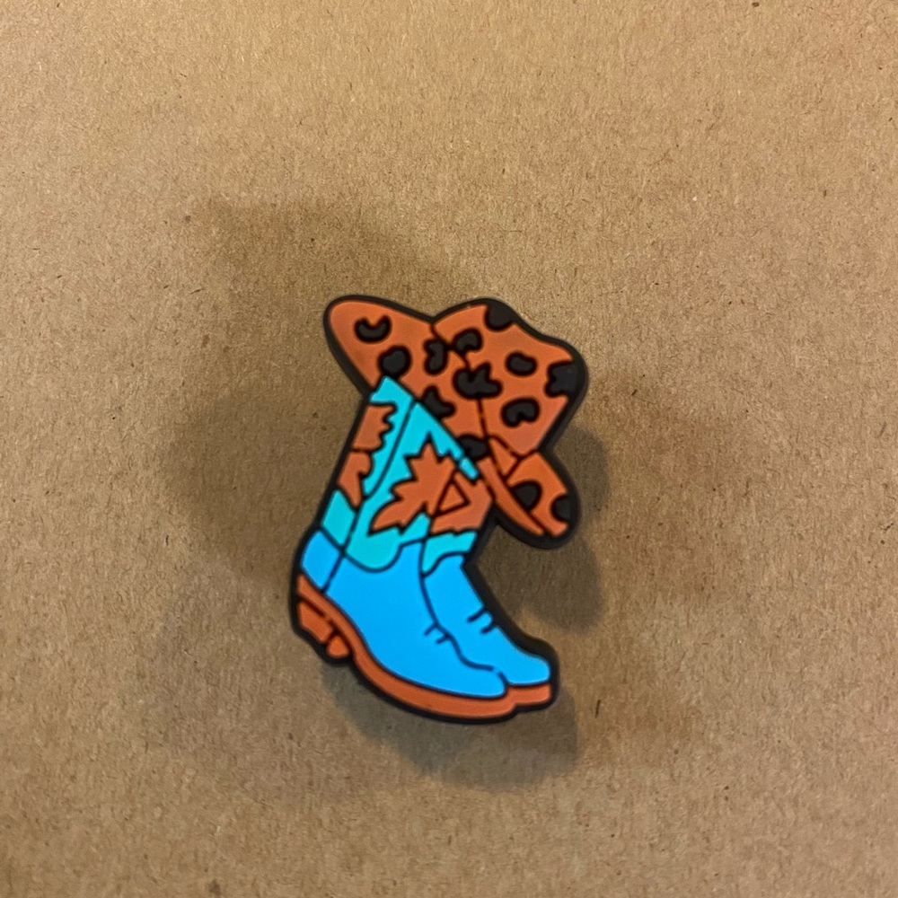 🐊6/$12🐊 Cowgirl Cowboy Boots and Hat Croc Charm
